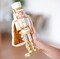 Ornativity Christmas Gold King Nutcracker – Gold and White Glittered Wooden Nutcracker Man with Gold and White Fur Cape and Staff in Hand Xmas Themed Holiday Nut Cracker Doll Figure Decorations